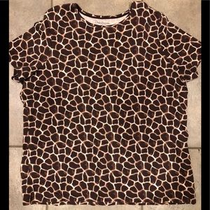Croft & Barrow Women’s Animal Print Top